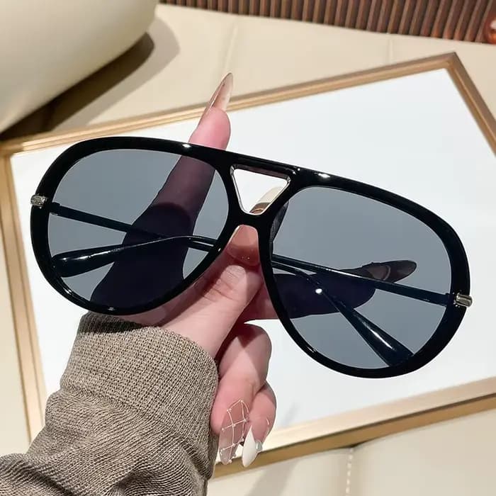 Lunettes de soleil pilote surdimensionnées pour femmes