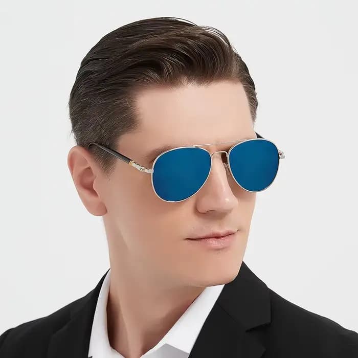 Lunettes de soleil de pilote vintage tendance