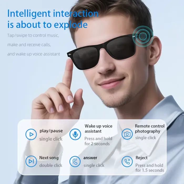 Lunettes Bluetooth intelligentes