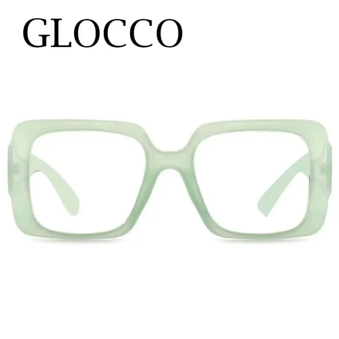 Lunettes de lecture surdimensionnées vert gelée pour femmes