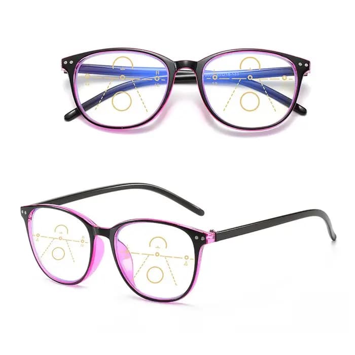 Lunettes de lecture multifocales anti-lumière bleue See Near & Far pour femmes et hommes