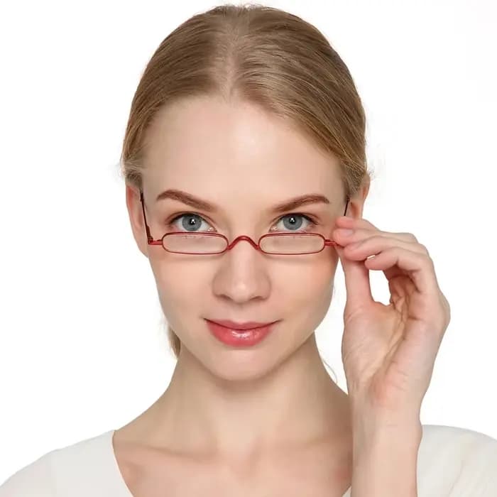 IENJOY petites lunettes de lecture avec boîtier en métal hommes femmes