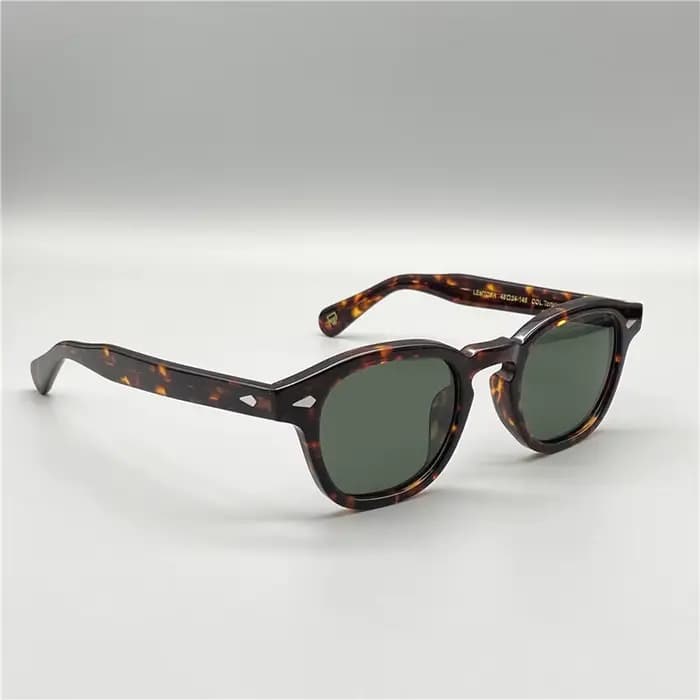 Johnny Depp Lemtosh lunettes de soleil polarisées pour hommes et femmes luxe rétro mode acétate cadre bleu