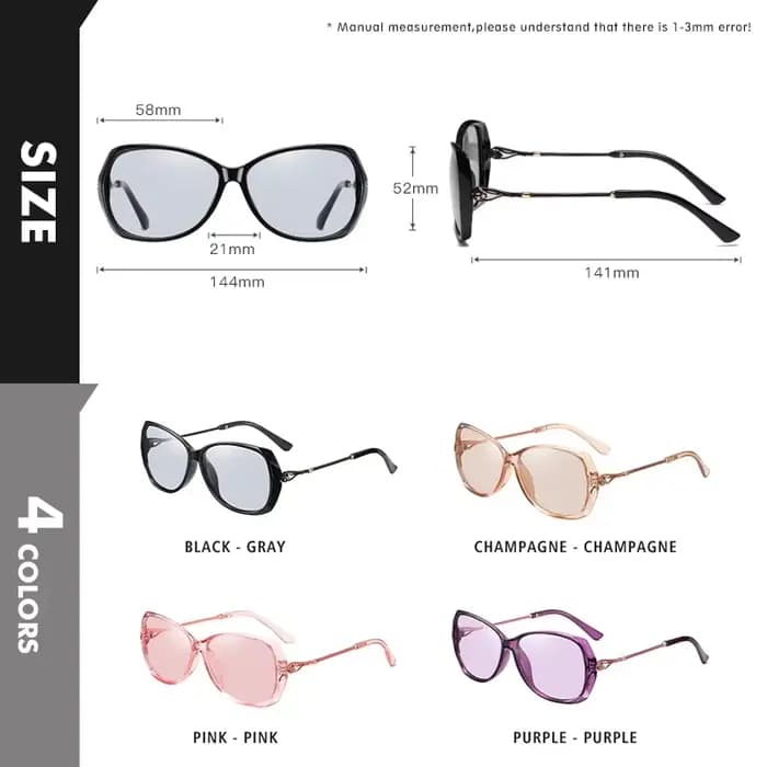 LIOUMO 2026 – Lunettes de soleil photochromiques élégantes pour femme