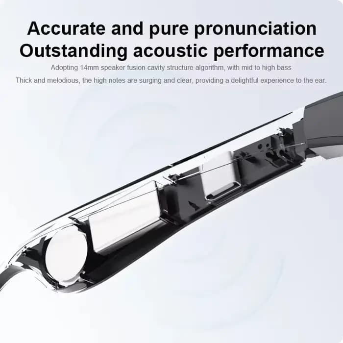 Lunettes intelligentes Lenovo avec assistant vocal IA, contrôle à distance 4K, appareil photo tactile, enregistrement, traducteur, lunettes de soleil Bluetooth sans fil