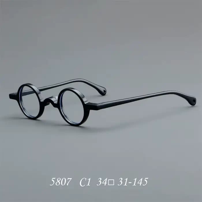 Lunettes de vue rondes à monture en acétate pour hommes et femmes