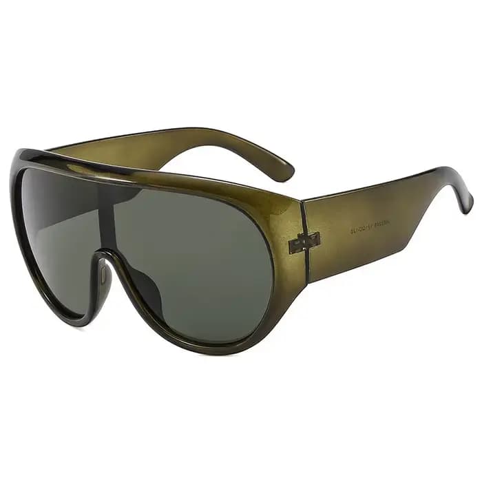 Lunettes de soleil une pièce surdimensionnées pour femmes