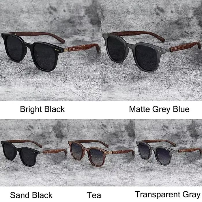 ChimRetro-Lunettes de soleil Mars en bois pour femmes et hommes