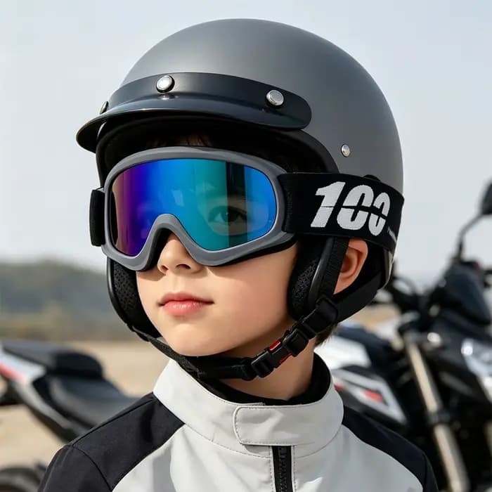 Casque de motocross pour enfants, lunettes coupe-vent, lentilles HD UV400, adaptées au ski, au cyclisme, à la moto, protection des yeux