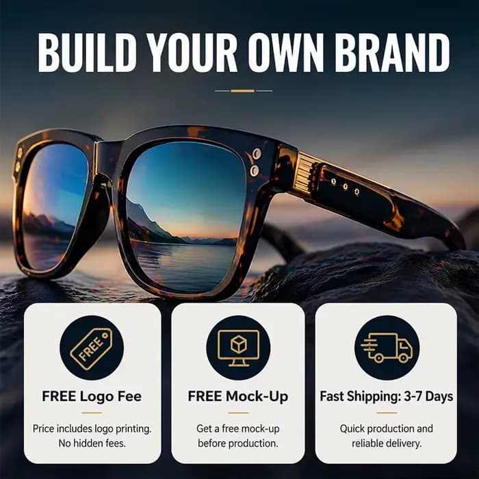 Lunettes de soleil personnalisées avec logo