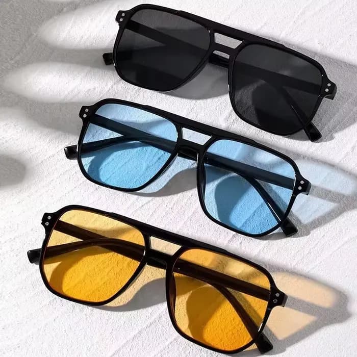 Vintage hommes femmes grandes lunettes de soleil