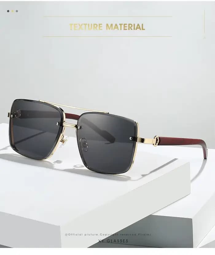 Lunettes de soleil carrées rétro pour hommes et femmes