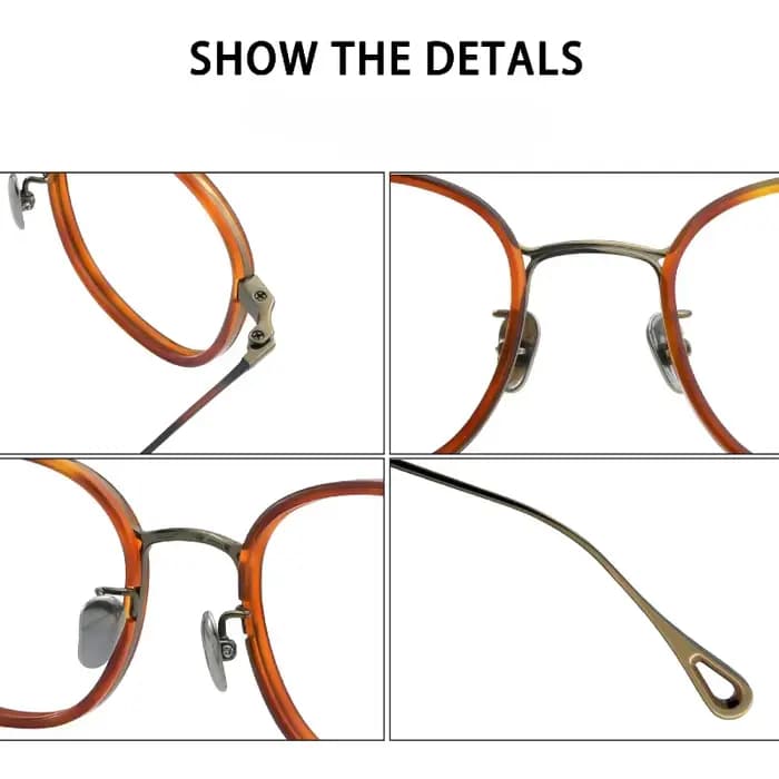 Monture de lunettes vintage carrée en acétate et titane, nouvelle collection pour hommes et femmes, lunettes de vue rétro de créateur, monture tendance pour petits visages, style japonais