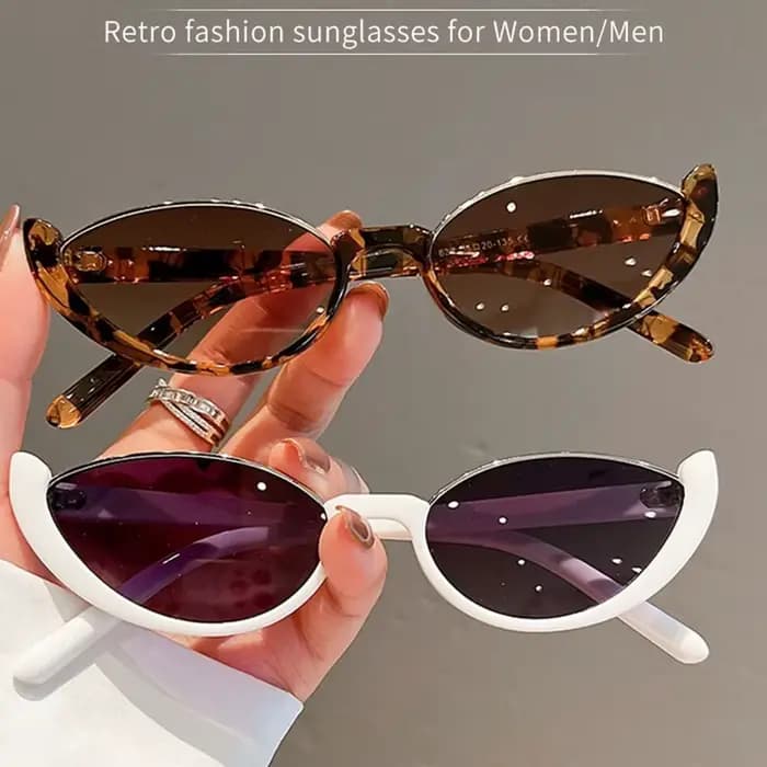 Lunettes de soleil Vintage petit œil de chat pour femmes