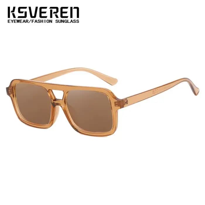 Lunettes de soleil carrées à Double pont pour myopie