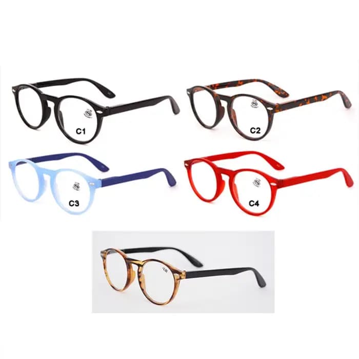 UVLAIK lunettes de lecture optiques rondes hommes femmes mode bleu noir