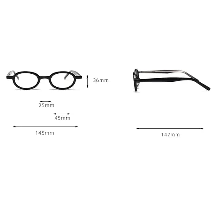 Peekaboo – petites lunettes ovales pour hommes
