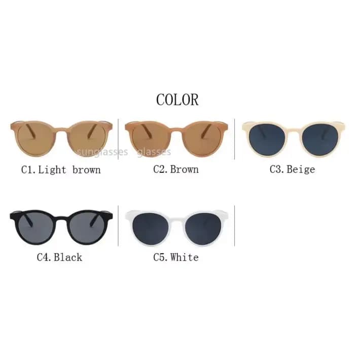 Lunettes de soleil rondes pour femmes, lunettes rétro pour femmes