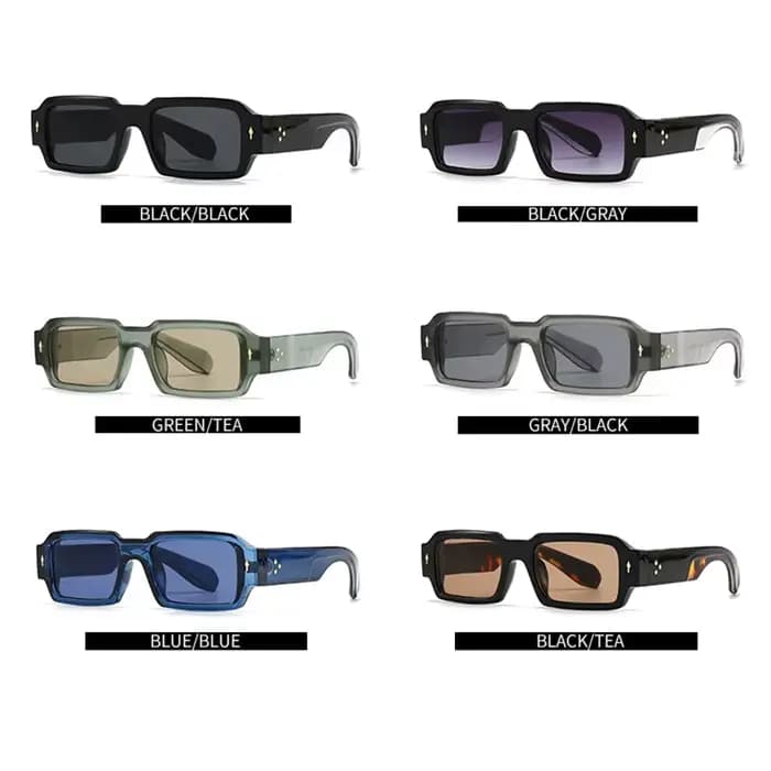 Lunettes de soleil Punk à rivets classiques pour hommes et femmes