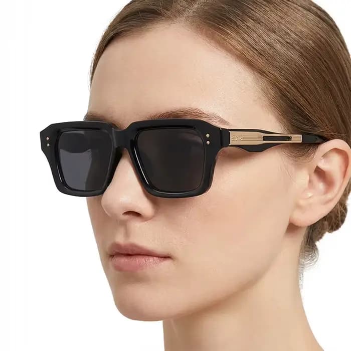 Lunettes de soleil carrées haut de gamme pour hommes et femmes