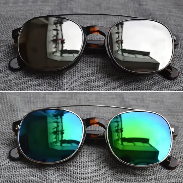 Lemtosh pince sur lunettes de soleil hommes Johnny Depp lentille polarisée femmes marque de luxe Vintage polyvalent