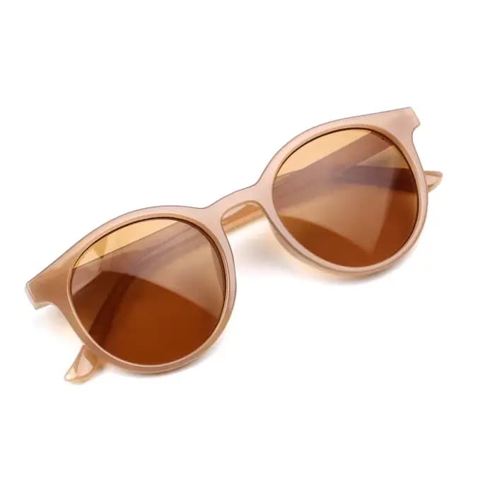 Style coréen enfants lunettes de soleil à la mode cadre rond