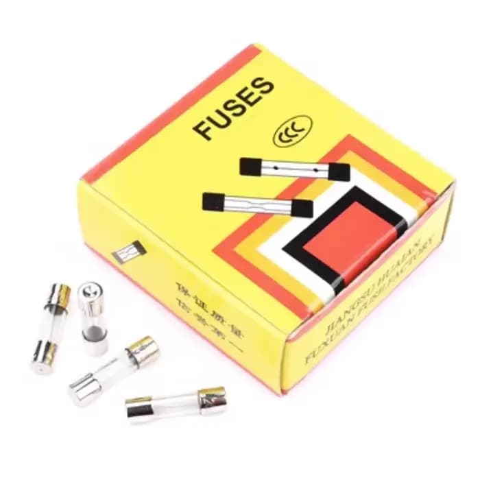 50pcs 5*20 fusible en verre fusible rapide 250V 0.1A 0.2A 0.5A 1A 2A 3A 4A 5A 6A 7A 8A 10A 12A 15A 20A 30A fusible en verre à soufflage rapide 5x20mm