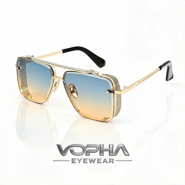 Lunettes de soleil carrées Aviator pour hommes et femmes