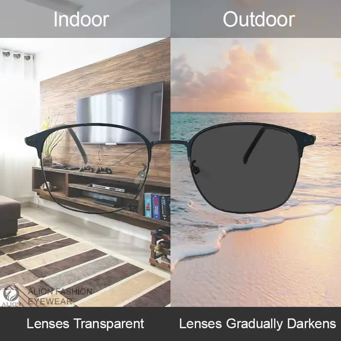 Lunettes de soleil photochromiques pour hommes