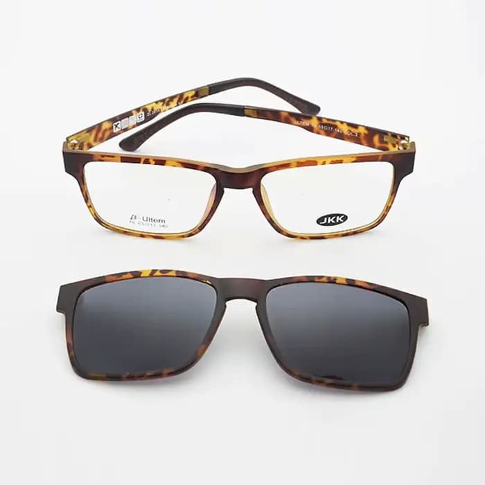 Ultem-Monture de lunettes pour hommes avec clip magnétique polarisé