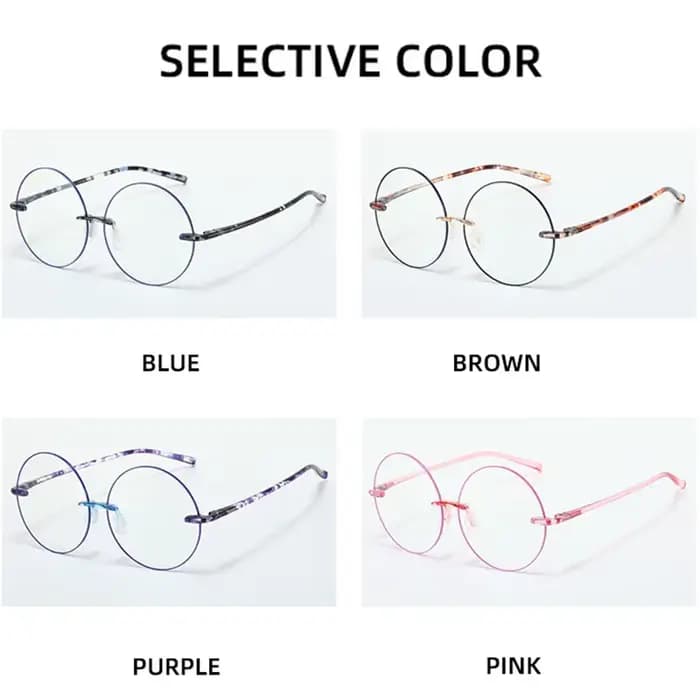Buiness lunettes de lecture décontractées hommes femmes ultralégères monture ronde Anti lumière bleue haute définition