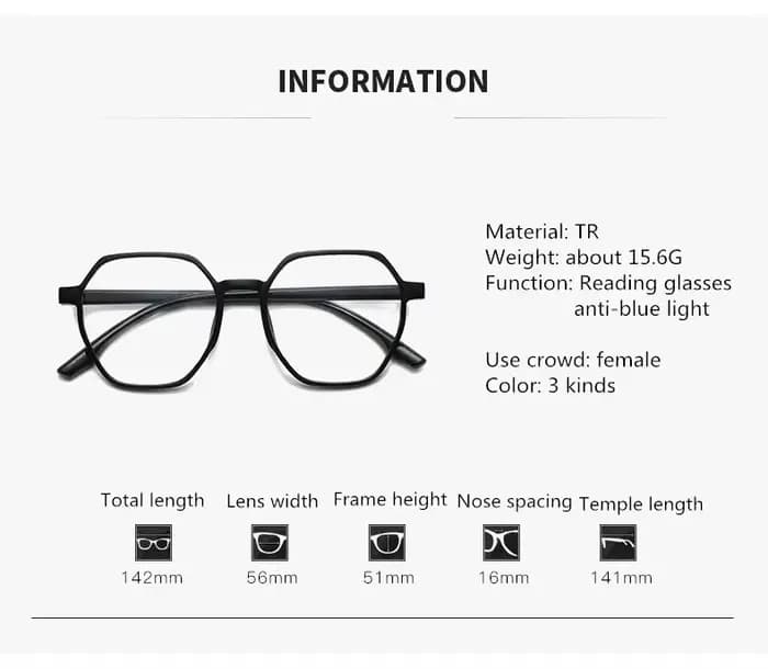 Nouvelle mode lunettes de lecture femmes hypermétropie