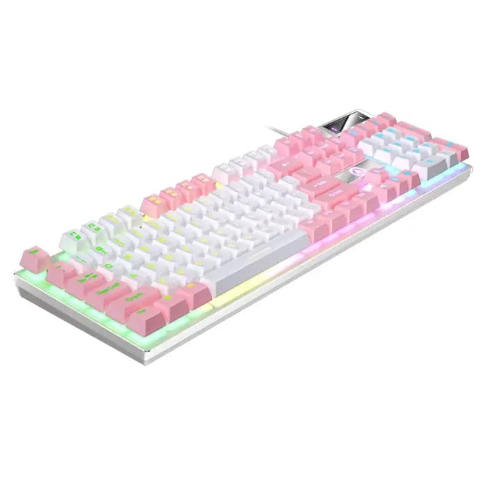 Clavier de jeu filaire USB, 104 touches compatibles avec ordinateur/ordinateur/PC Windows, conception ergonomique, accessoires de bureau et de jeu