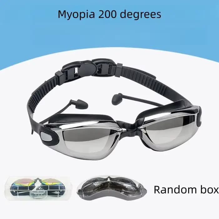 ARENA – lunettes de natation en Silicone pour hommes et femmes adultes, revêtement Anti-buée HD, pour l'intérieur et l'extérieur, avec lentilles de prescription