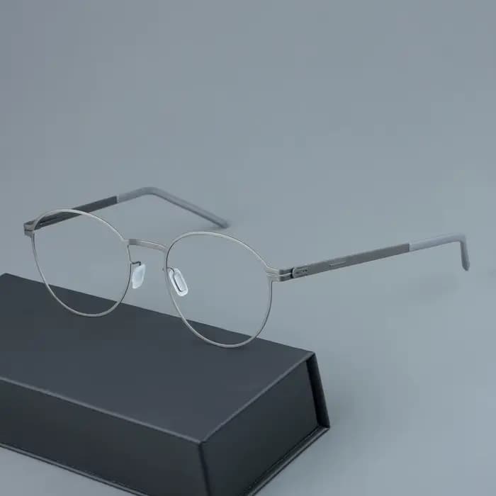 Tona-Lunettes Rondes Ultralégères Sans Vis pour Homme et Femme