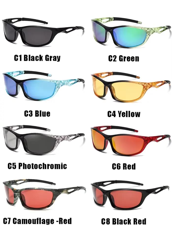 Lunettes de pêche professionnelles polarisées HD UV400 – Anti-éblouissement pour hommes et femmes