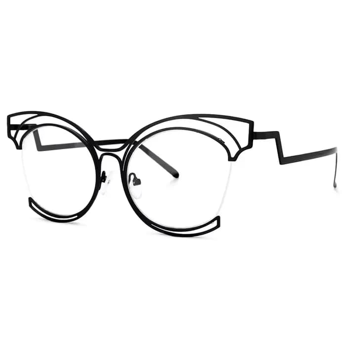 Lunettes Cateye incurvées pliantes pour femmes