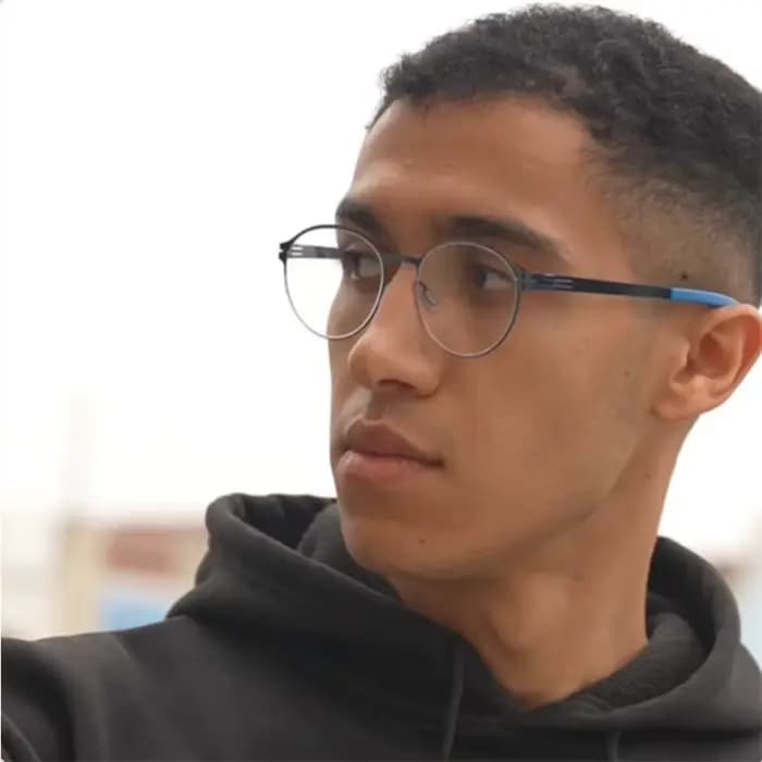 Allemagne lunettes rondes cadre sans vis alliage ultraléger classique affaires hommes femmes lunettes lunettes avocat Elite James C nouveau