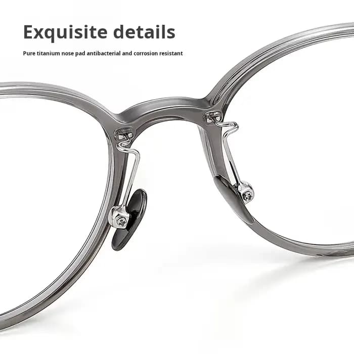 TFTB nouveau rétro rond TR90 pur titane hommes et femmes lunettes Ultra-léger Flexible optique Prescription lunettes cadre 137mm