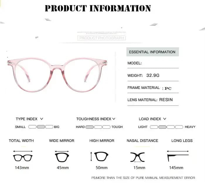 Lunettes d'ordinateur transparentes