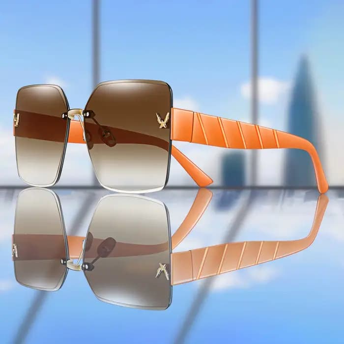 Lunettes de soleil de pêche tendance sans monture pour hommes et femmes