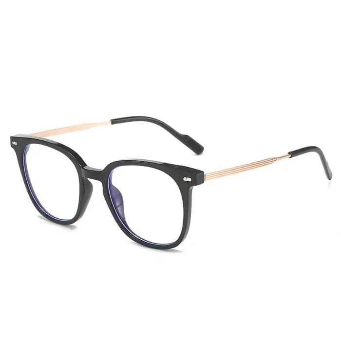 1 paire de lunettes carrées vintage marron