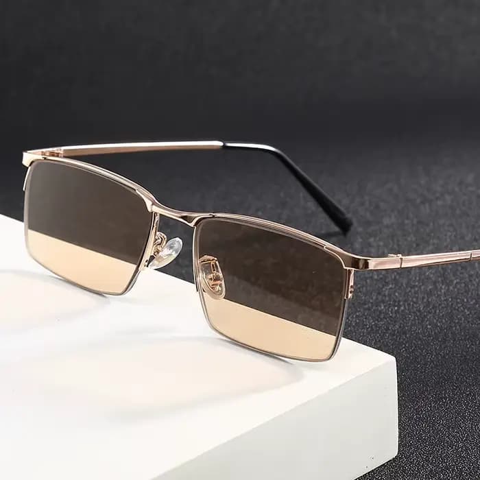 Shatar – lunettes de lecture pour hommes et femmes, verres en verre cristal, haute qualité, demi-monture, pour le bureau