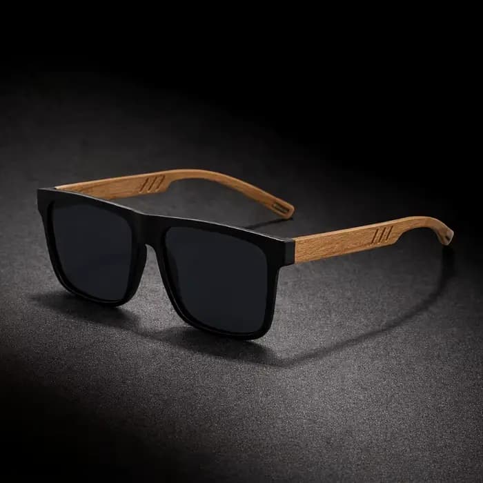 1/2 paires de lunettes rétro unisexes ultra-légères en noyer