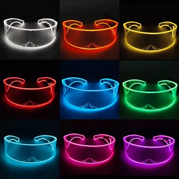 Lunettes Led lumineuses sans fil