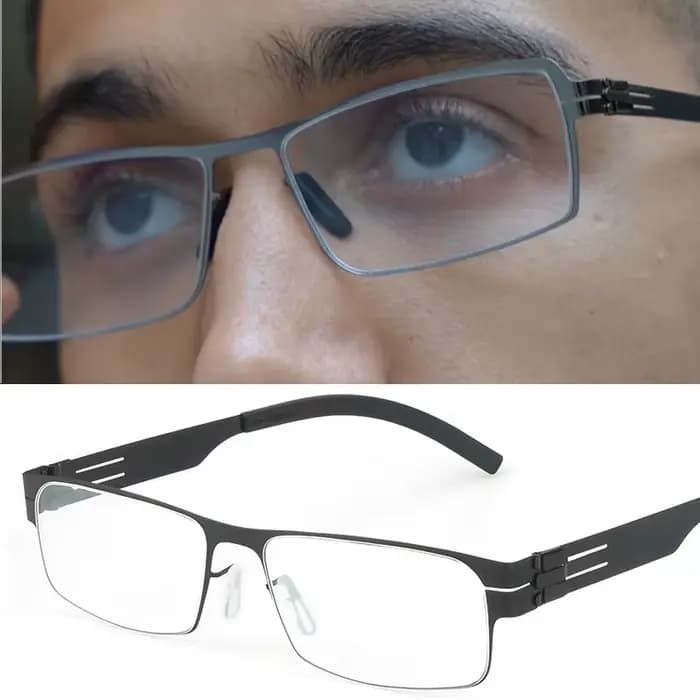Lunettes carrées à grand visage pour hommes