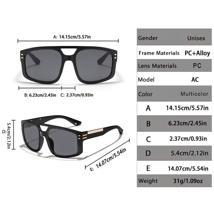 3 paires de lunettes de soleil tendance pour hommes et femmes