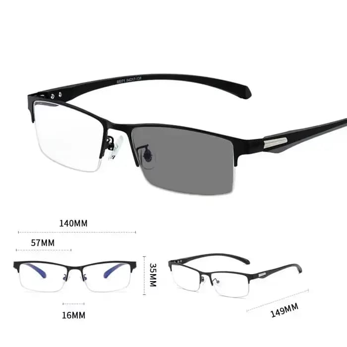 Lunettes de lecture photochromiques à couleur changeante pour hommes