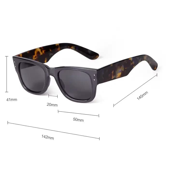 Lunettes De soleil carrées en écaille De tortue pour femmes