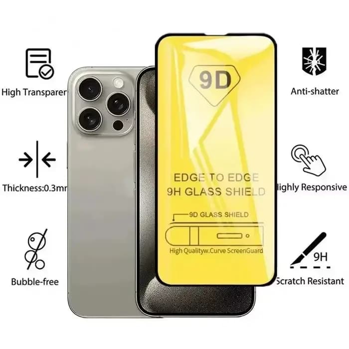 Verre trempé 9D pour Samsung S25 Ultra S23 S24 FE Plus A16 A56 5g A55 A54 A07 A53 A26 A35 A17 A73 A06 M55 A25 Protection d'écran